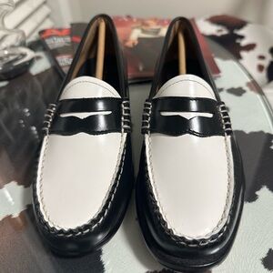 G.H. Bass & Co. Black and White Whitney Weejun Loafers